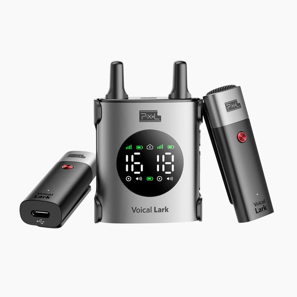 ワイヤレスマイクロフォンPixel Voical Air UHF帯技術 Amazon.com: PIXEL UHF Wireless Lavalier Microphone System
