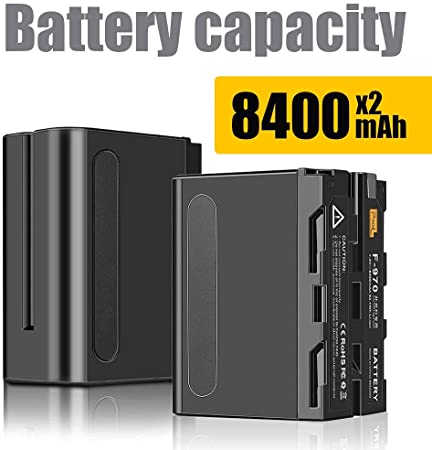 PIXEL NP-F970 6600/8400mAh Battery Kit